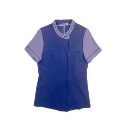 Online order for women's decoration waist cleaning clothes fashion design short sleeve dark blue room cleaners property cleaning clothes SKHH009 Online order for women's decoration waist cleaning clothes fashion design short sleeve dark blue room cleaners property cleaning clothes SKHH009